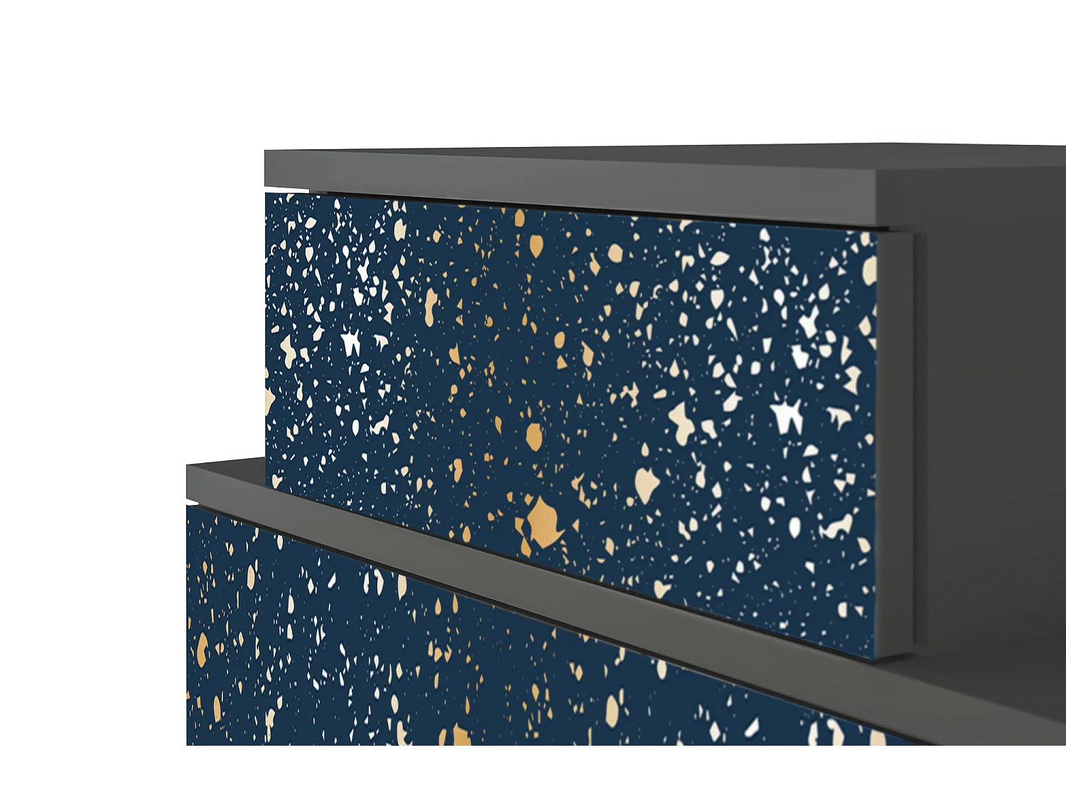 Stolik nocny - 58х58х41 cm - NS1 - Starfall, Antracyt