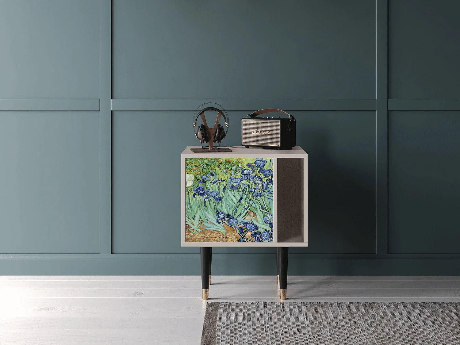 Nachtkastje - 57х69х48 cm - S2 - Irises , Zand