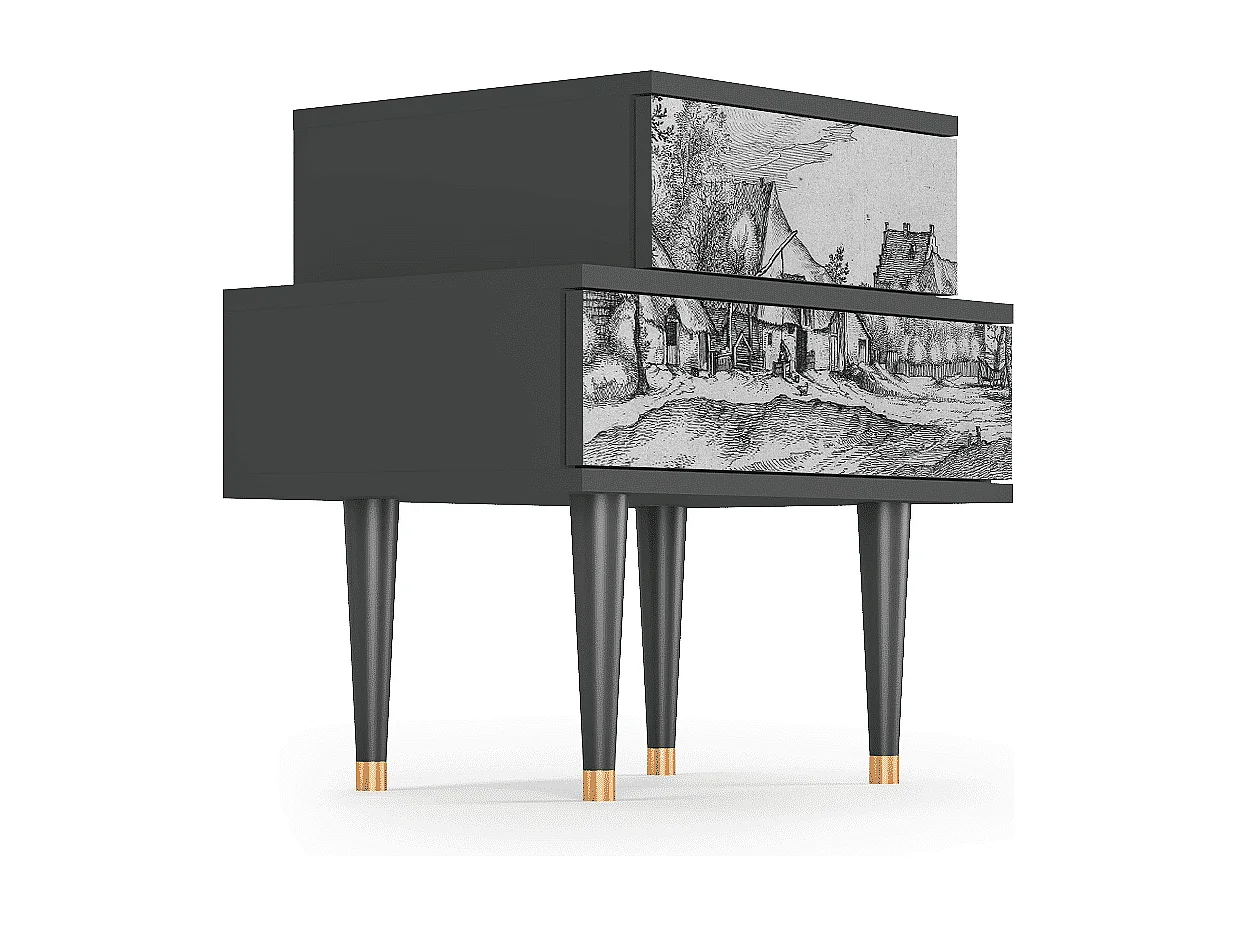 Criado-mudo - 58х58х41 cm - NS1 - Farms in a Village, Antracite