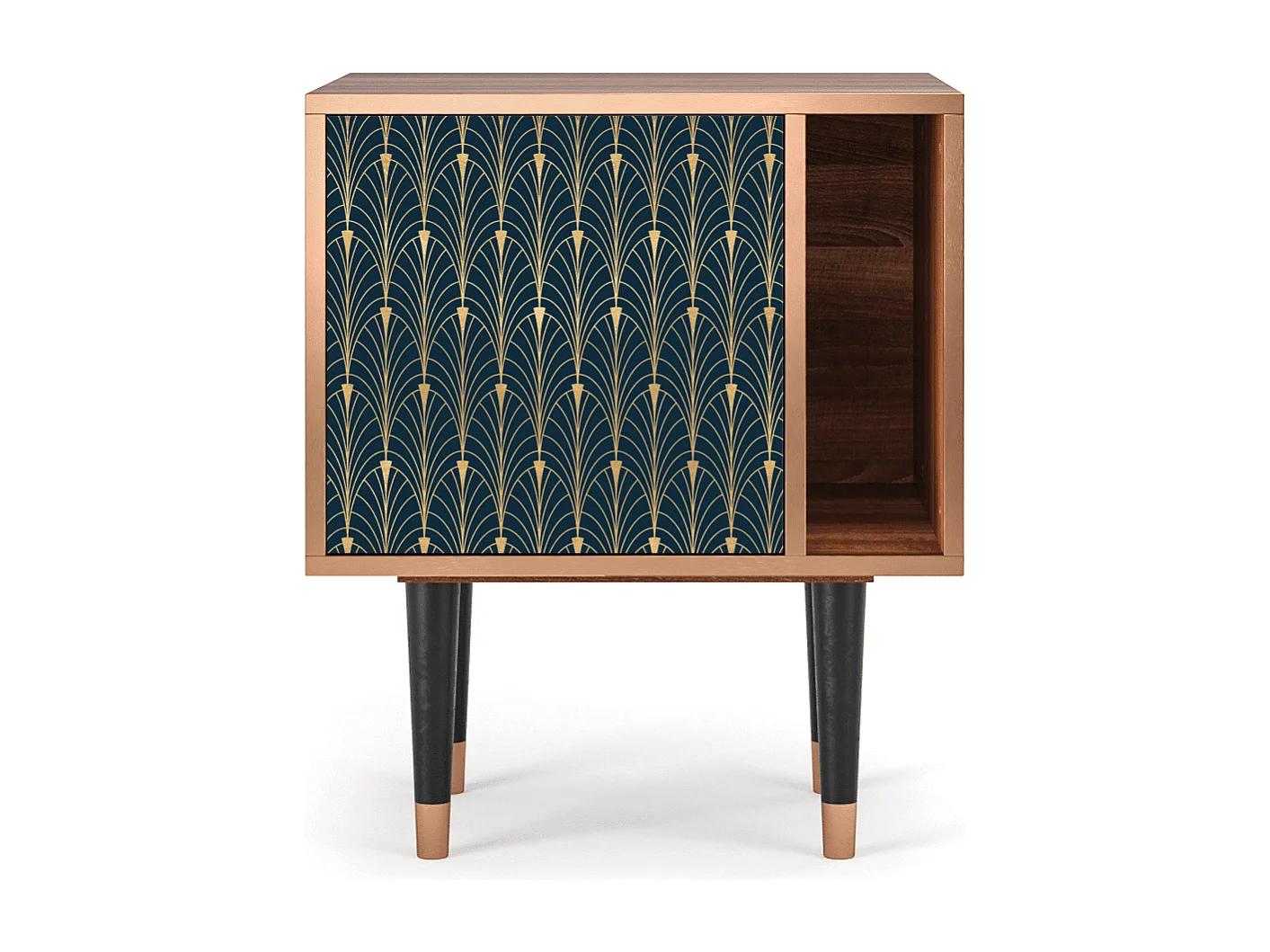 Nachttisch - 57х69х48 cm - S2 - Flower of the Nile, Walnuss