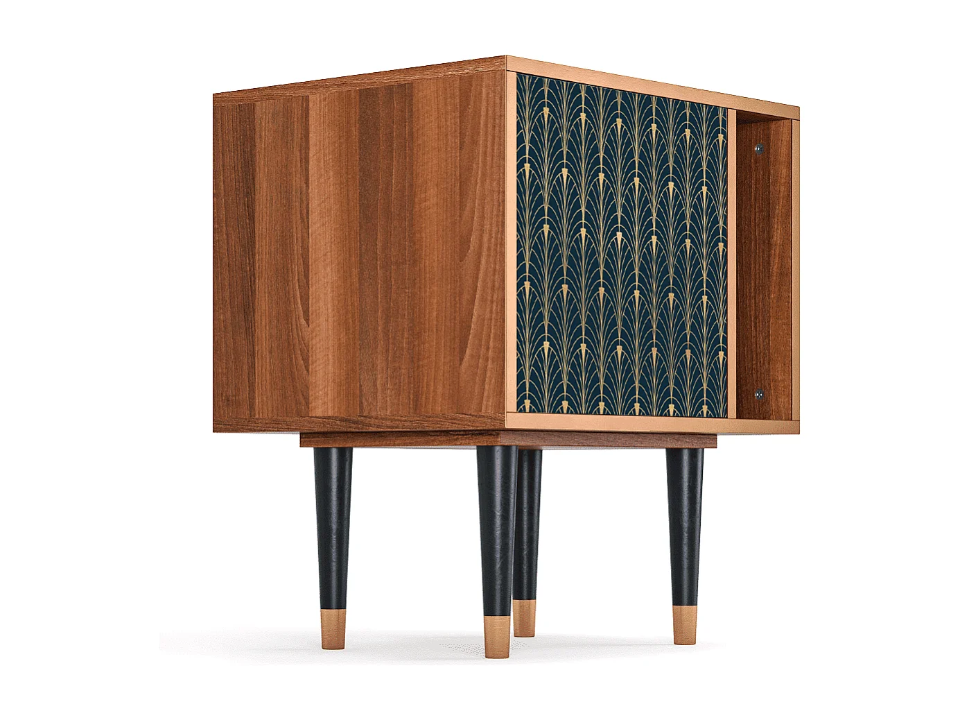 Nachttisch - 57х69х48 cm - S2 - Flower of the Nile, Walnuss