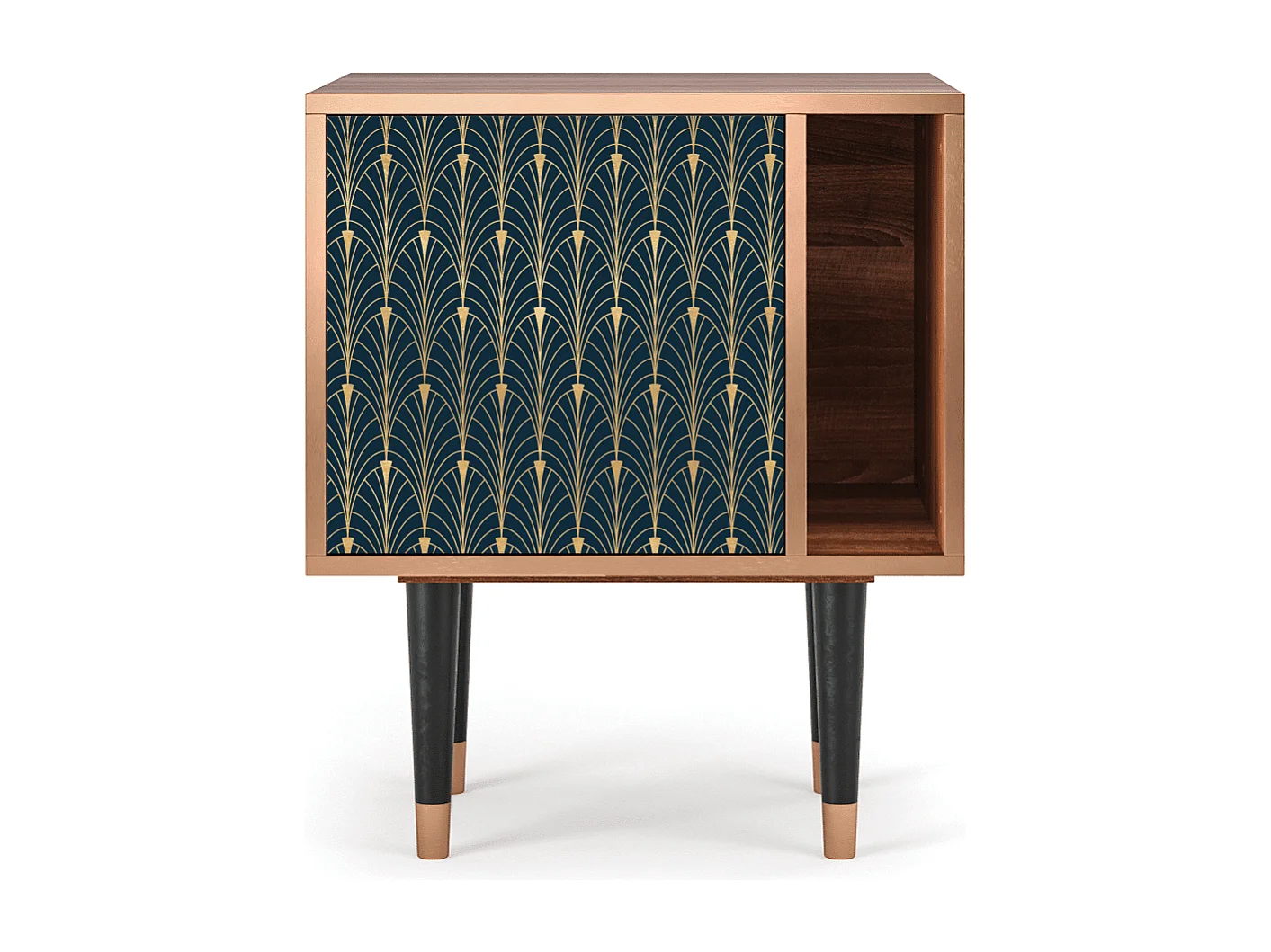 Criado-mudo - 57х69х48 cm - S2 - Flower of the Nile, Nogueira