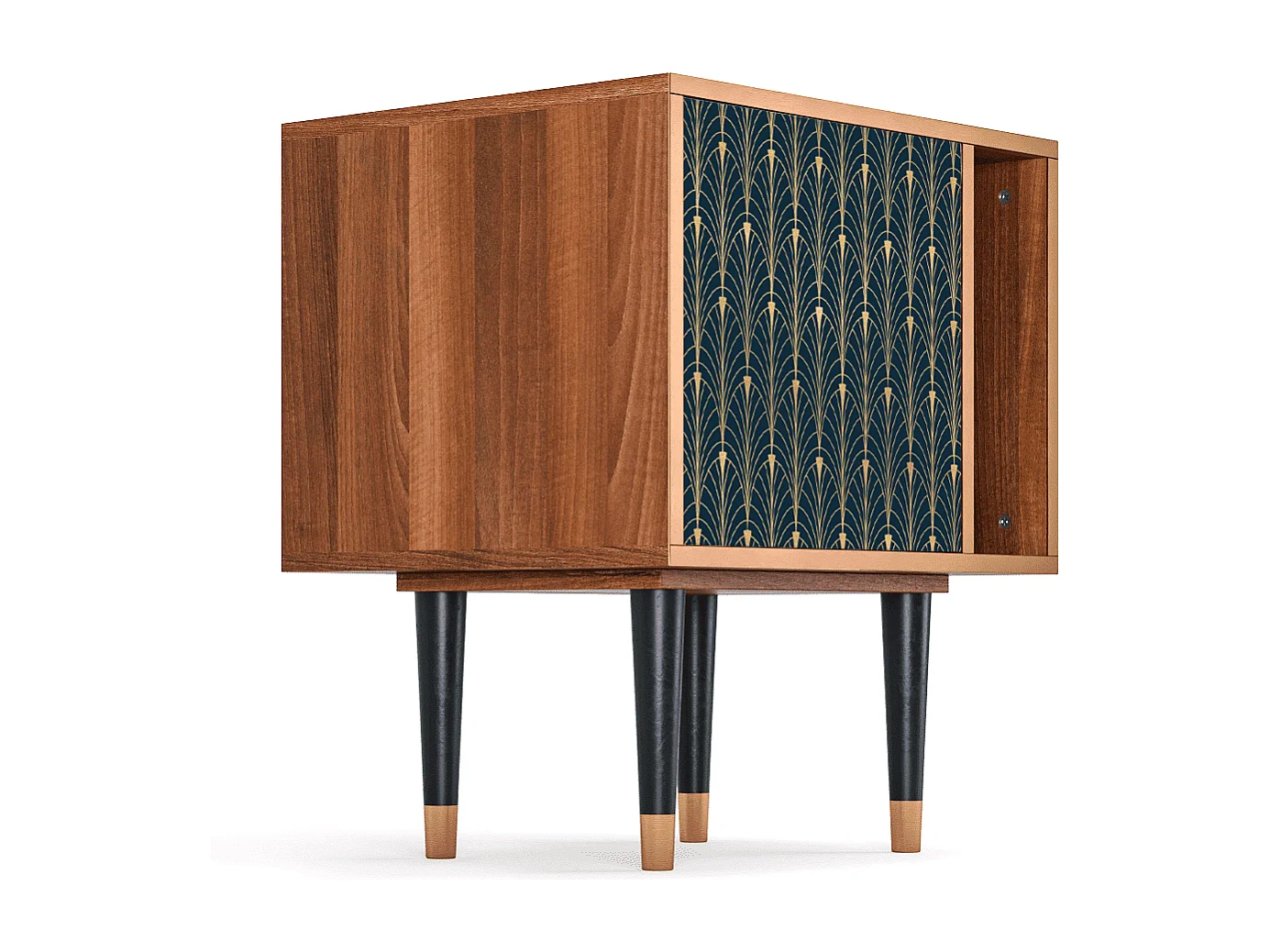 Criado-mudo - 57х69х48 cm - S2 - Flower of the Nile, Nogueira