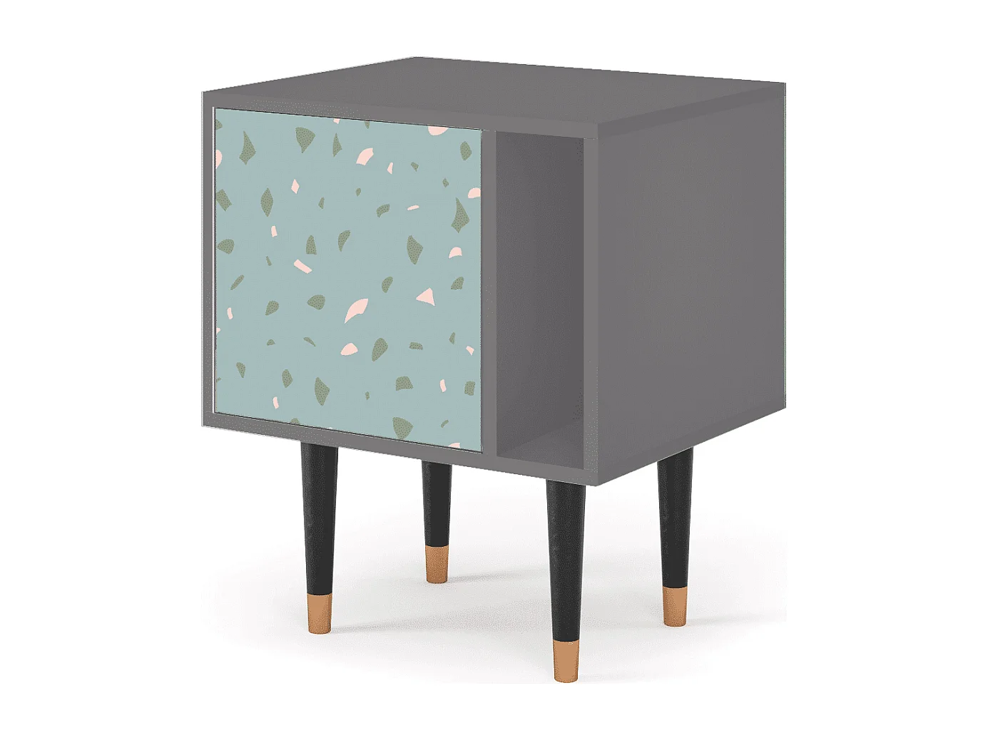 Table de nuit - 57х69х48 cm - S2 - Blue Drops, Gris