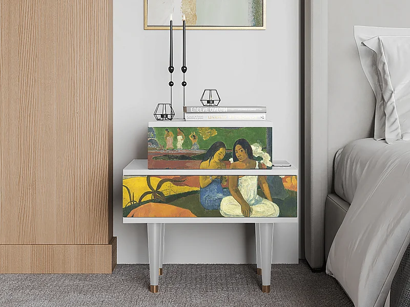 Nachttisch - 58х58х41 cm - NS1 - Arearea , Weiß