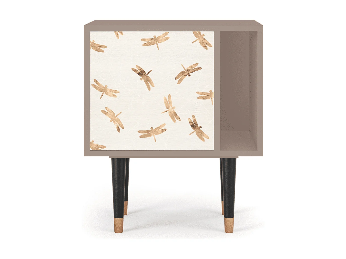 Table de nuit - 57х69х48 cm - S2 - Nude Dragonflies, Latte