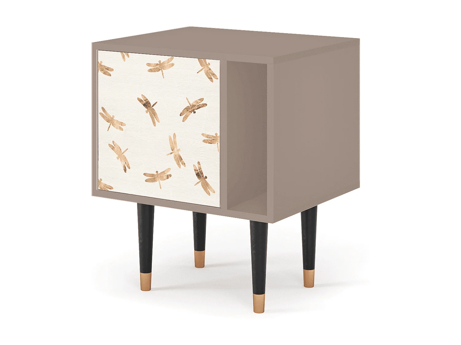Table de nuit - 57х69х48 cm - S2 - Nude Dragonflies, Latte