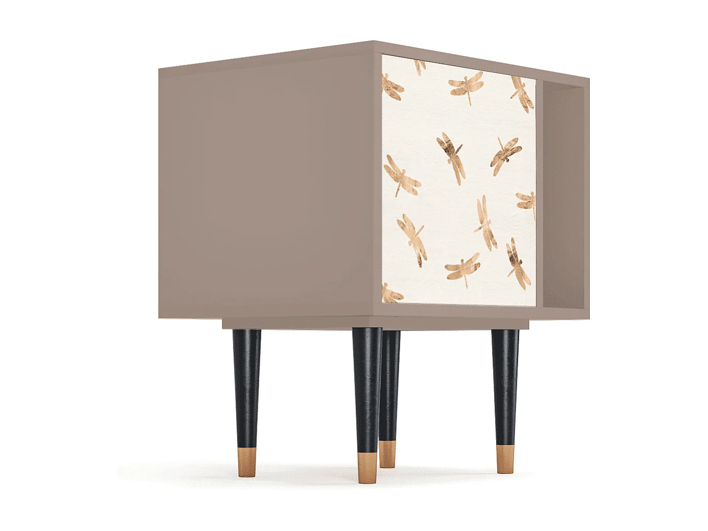Table de nuit - 57х69х48 cm - S2 - Nude Dragonflies, Latte