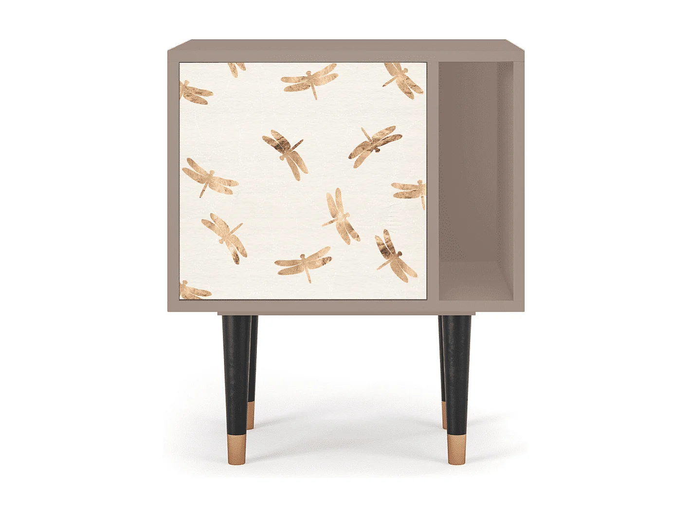 Table de nuit - 57х69х48 cm - S2 - Nude Dragonflies, Latte
