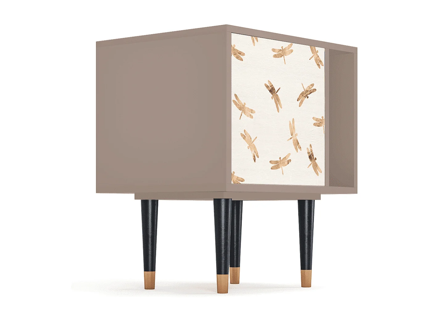 Table de nuit - 57х69х48 cm - S2 - Nude Dragonflies, Latte