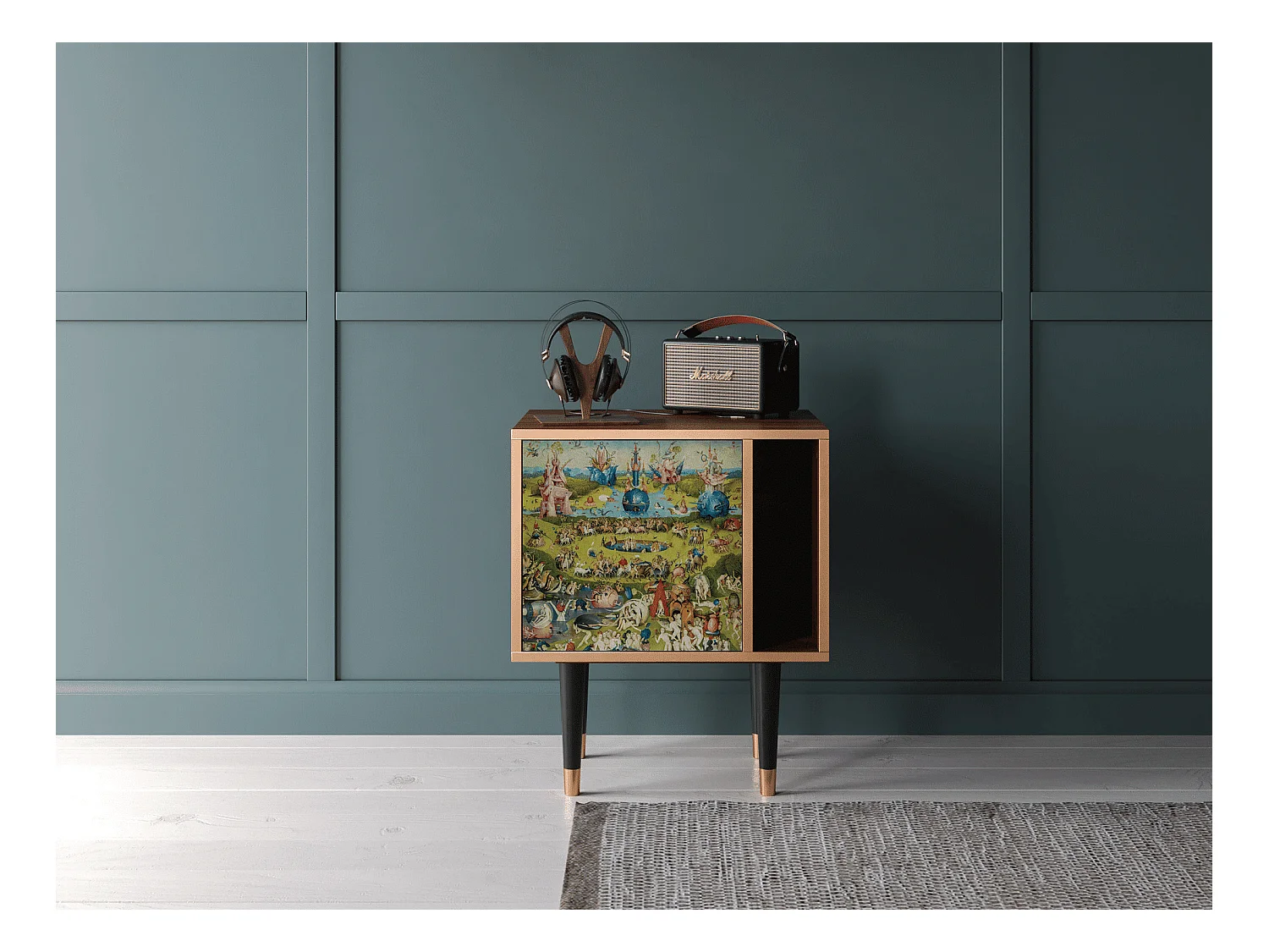Comodino - 57х69х48 cm - S2 - The Garden 2 by Bosch, Noce