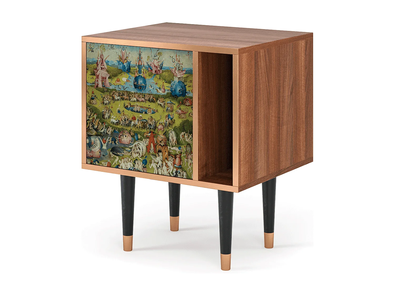Mesita de noche - 57х69х48 cm - S2 - The Garden 2 by Bosch, Nogal