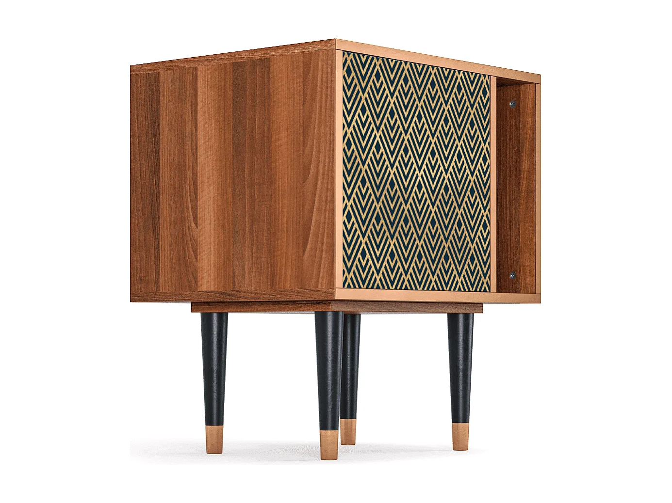 Nachttisch - 57х69х48 cm - S2 - Egypt Triangles, Walnuss