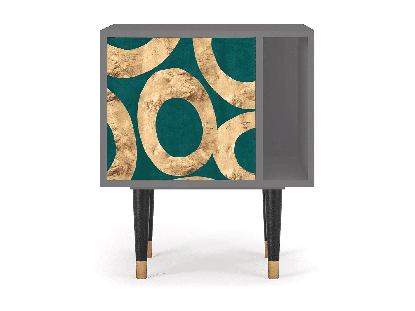 Nachtkastje - 57х69х48 cm - S2 - Zircon Sphere, Grijs