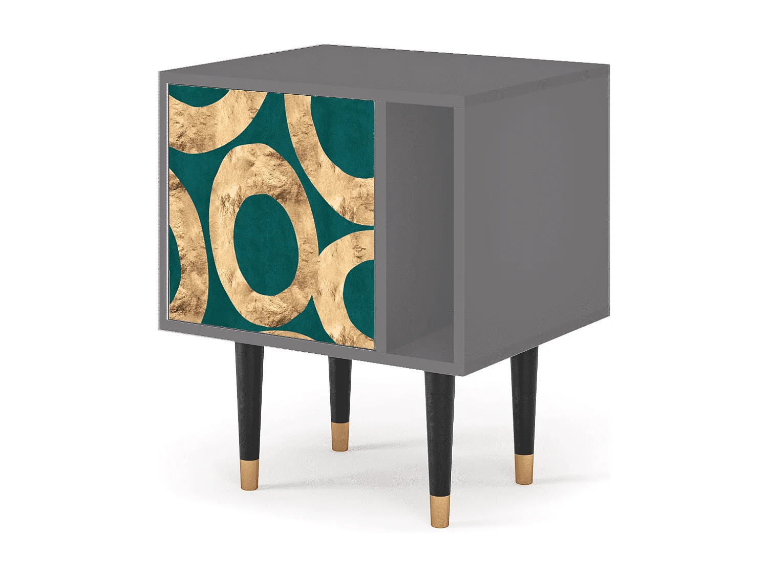 Nachtkastje - 57х69х48 cm - S2 - Zircon Sphere, Grijs