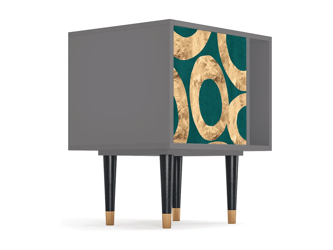 Nachtkastje - 57х69х48 cm - S2 - Zircon Sphere, Grijs