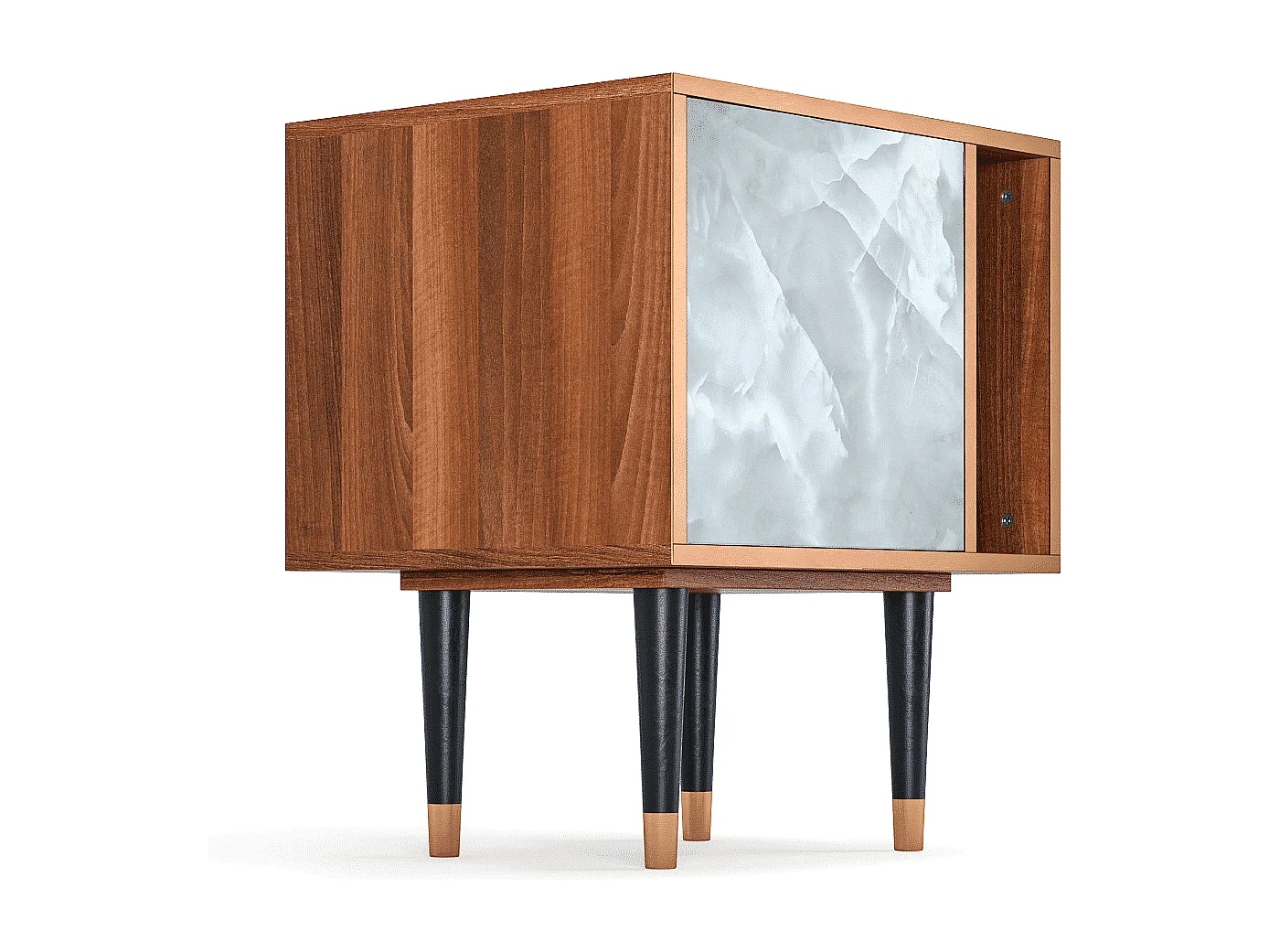 Nachtkastje - 57х69х48 cm - S2 - The Onyx, Walnoot