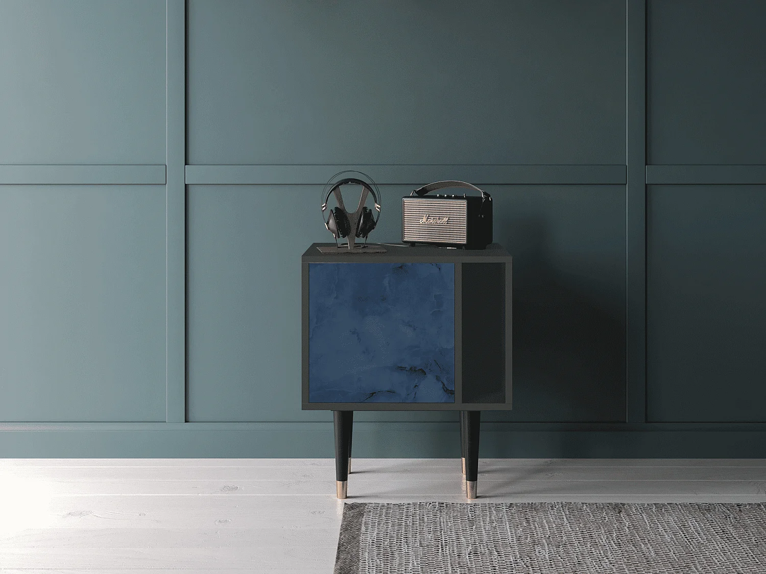 Table de nuit - 57х69х48 cm - S2 - Endless Galaxi, Anthracite