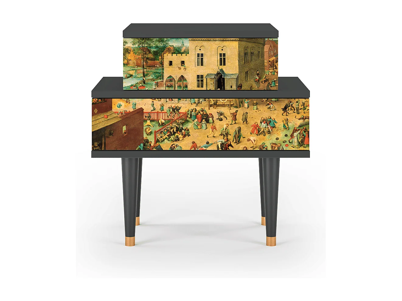 Table de nuit - 58х58х41 cm - NS1 - Children Games, Anthracite