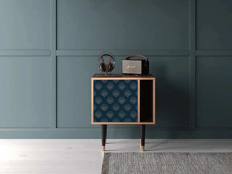 Table de nuit - 57х69х48 cm - S2 - Blue Lotus, Noyer