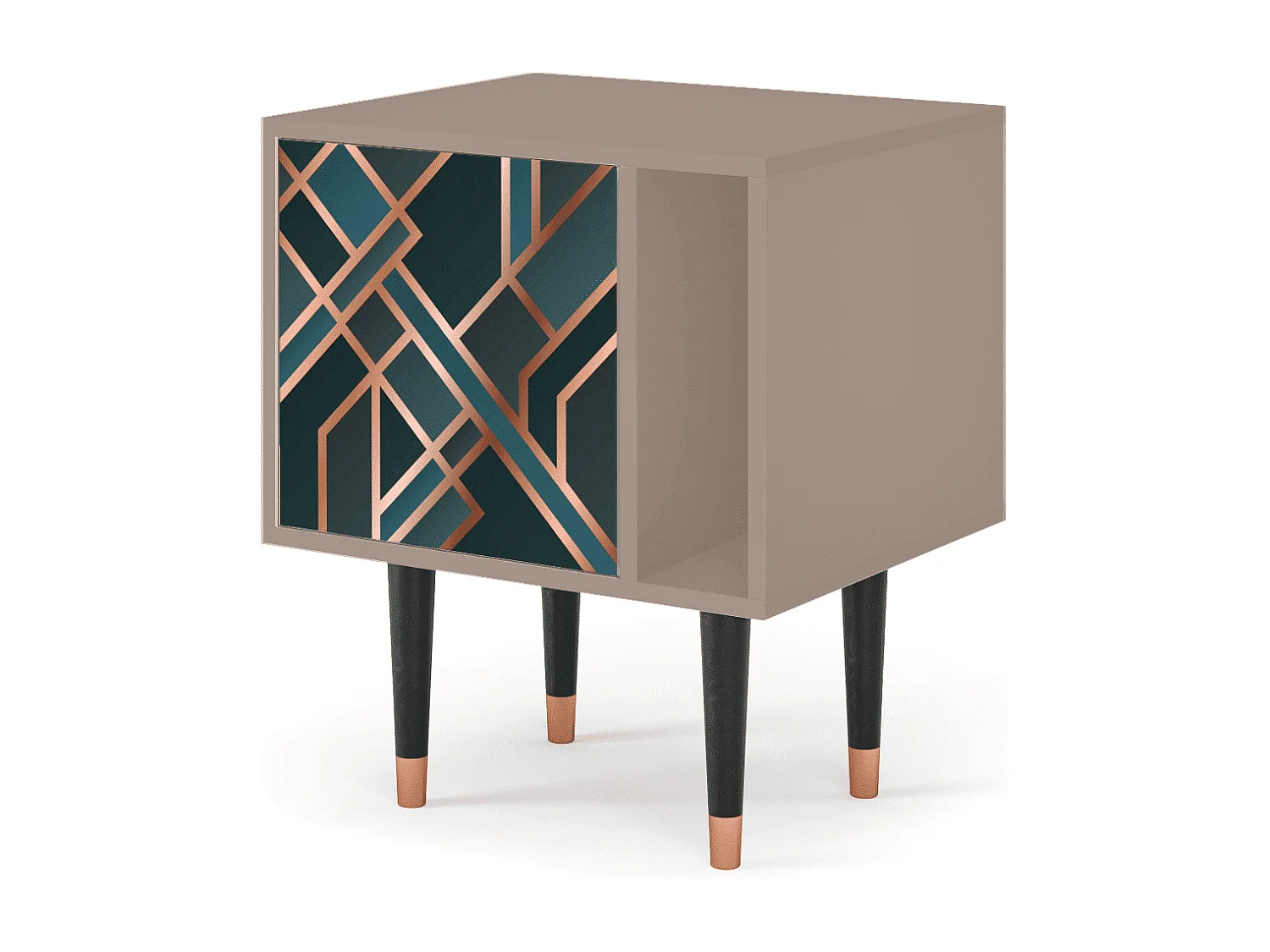 Table de nuit - 57х69х48 cm - S2 - Bronze Crossroad, Latte