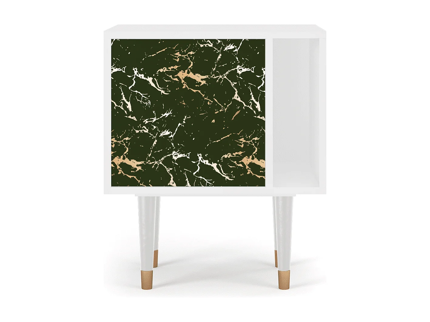 Nachtkastje - 57х69х48 cm - S2 - Amazon Forest, Wit