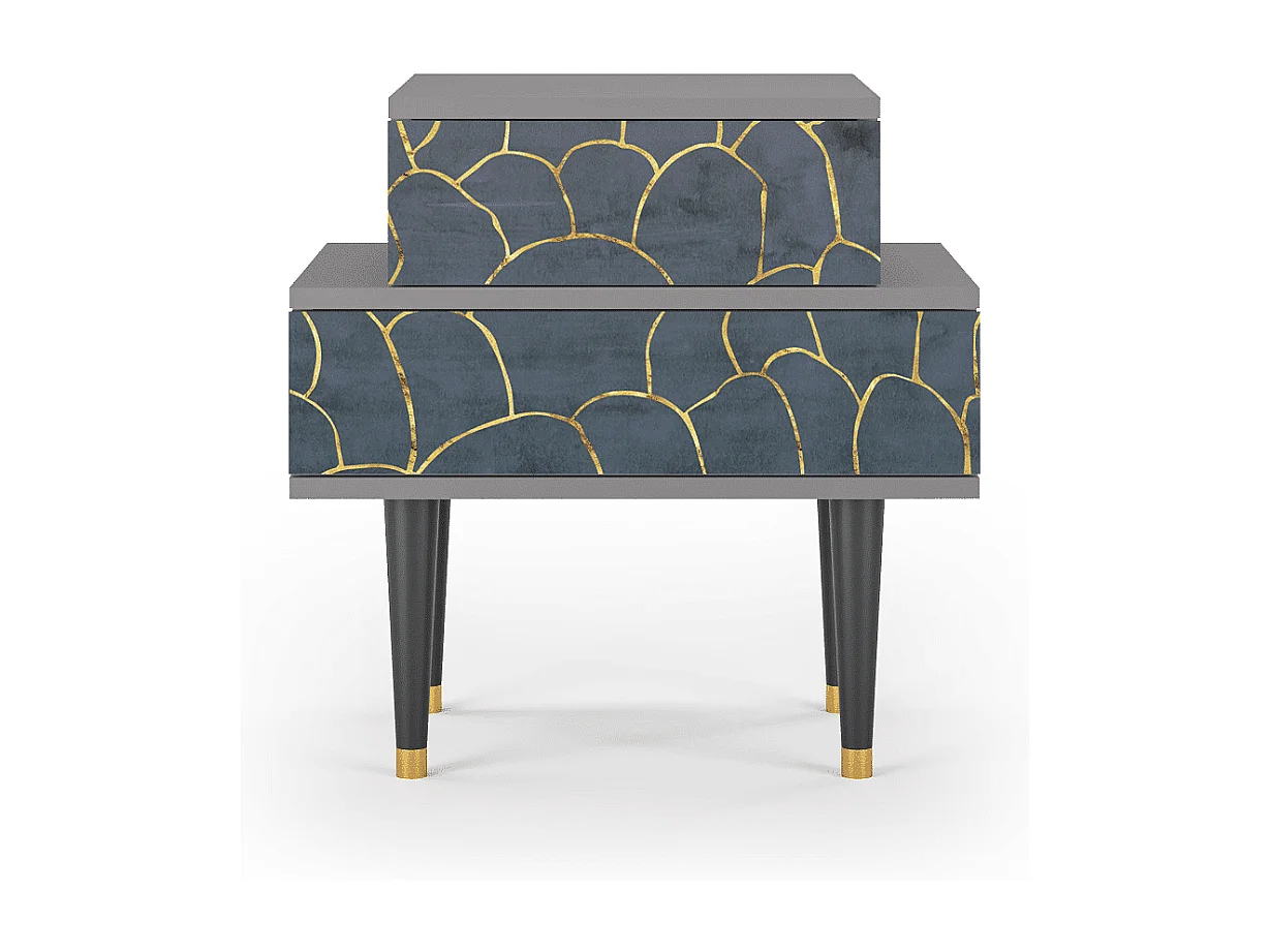 Table de nuit - 58х58х41 cm - NS1 - Blue Lagoon, Gris