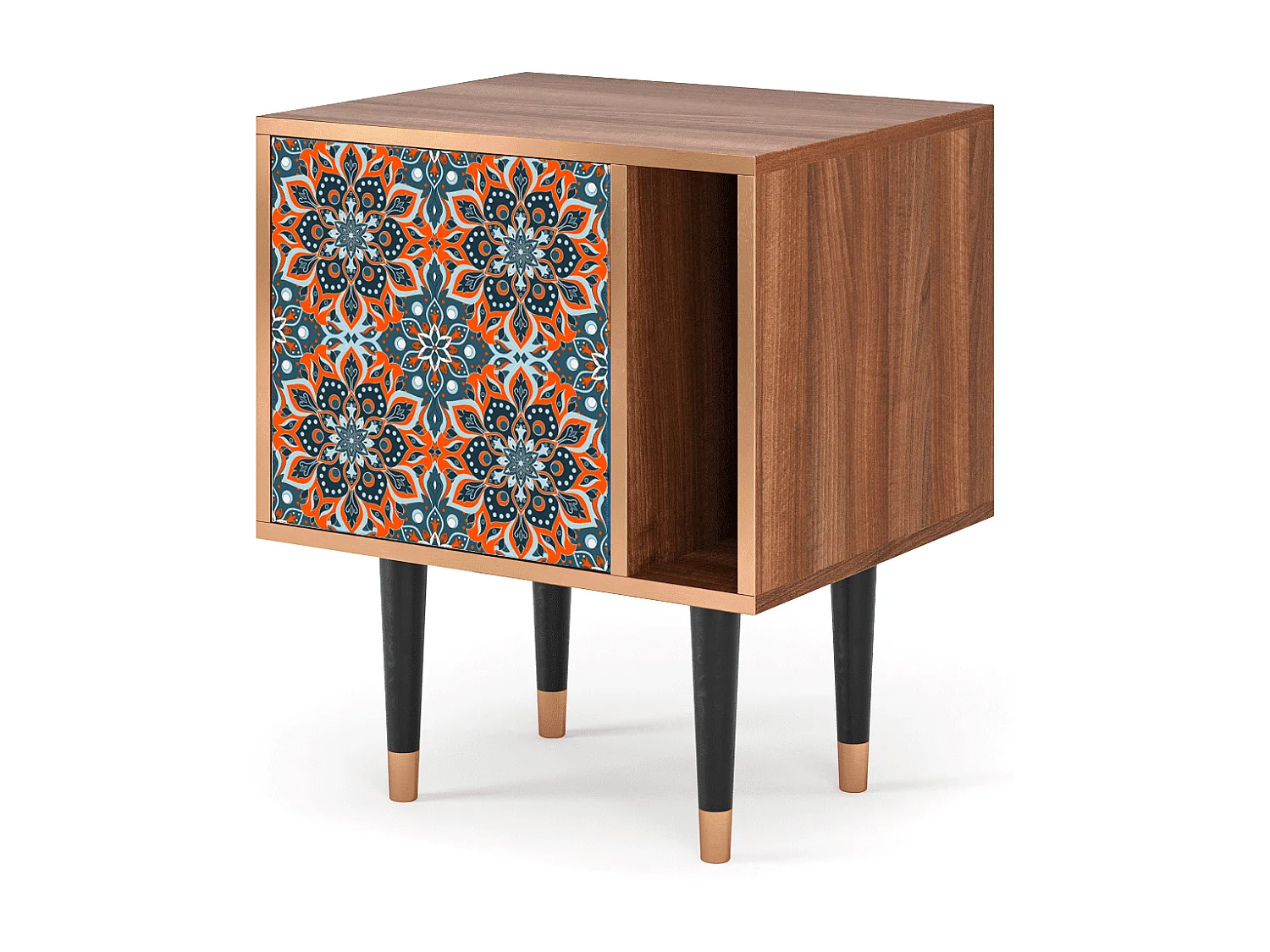 Table de nuit - 57х69х48 cm - S2 - Fire Beetle, Noyer