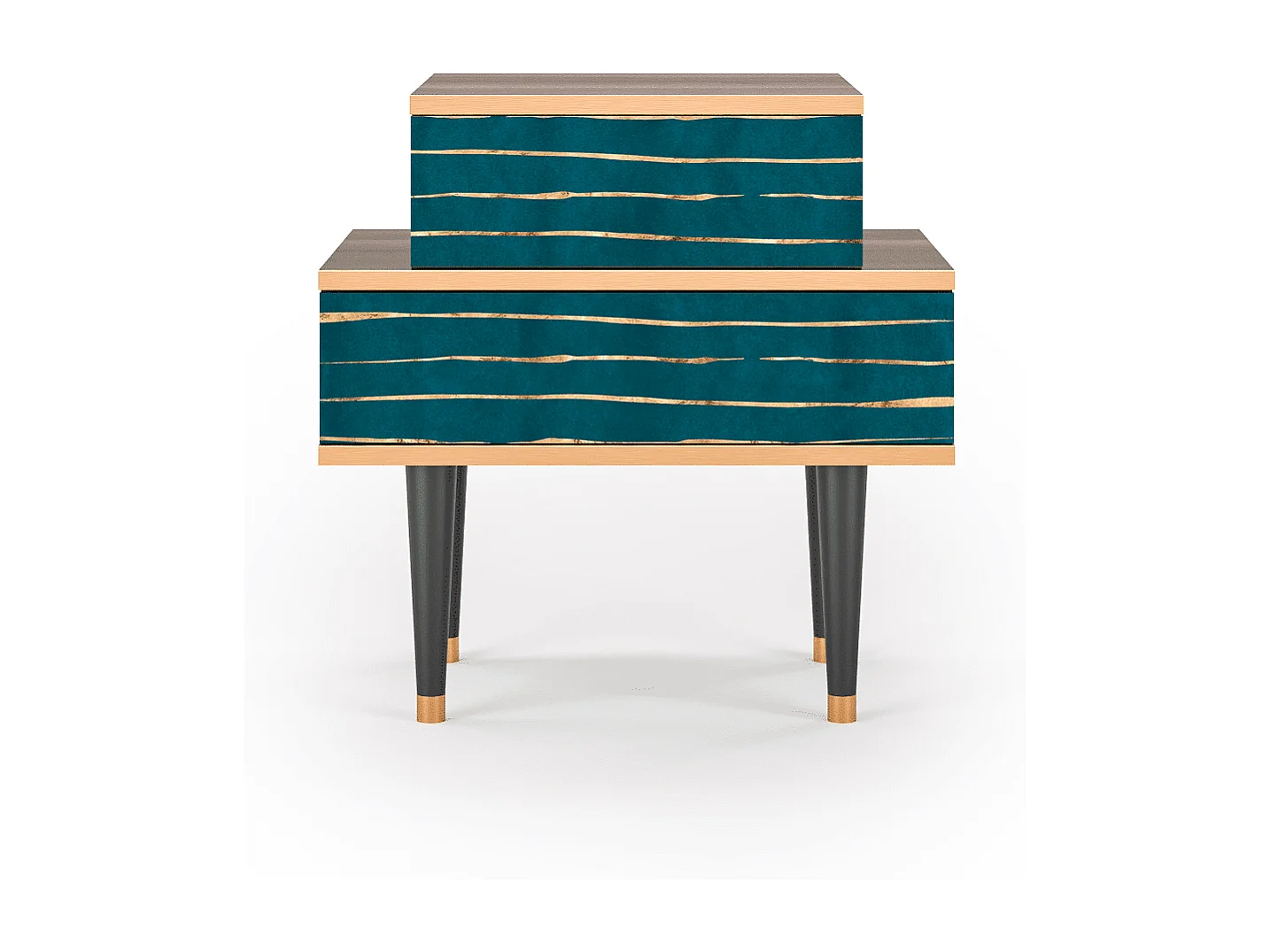 Table de nuit - 58х58х41 cm - NS1 - Ocean Drive, Noyer