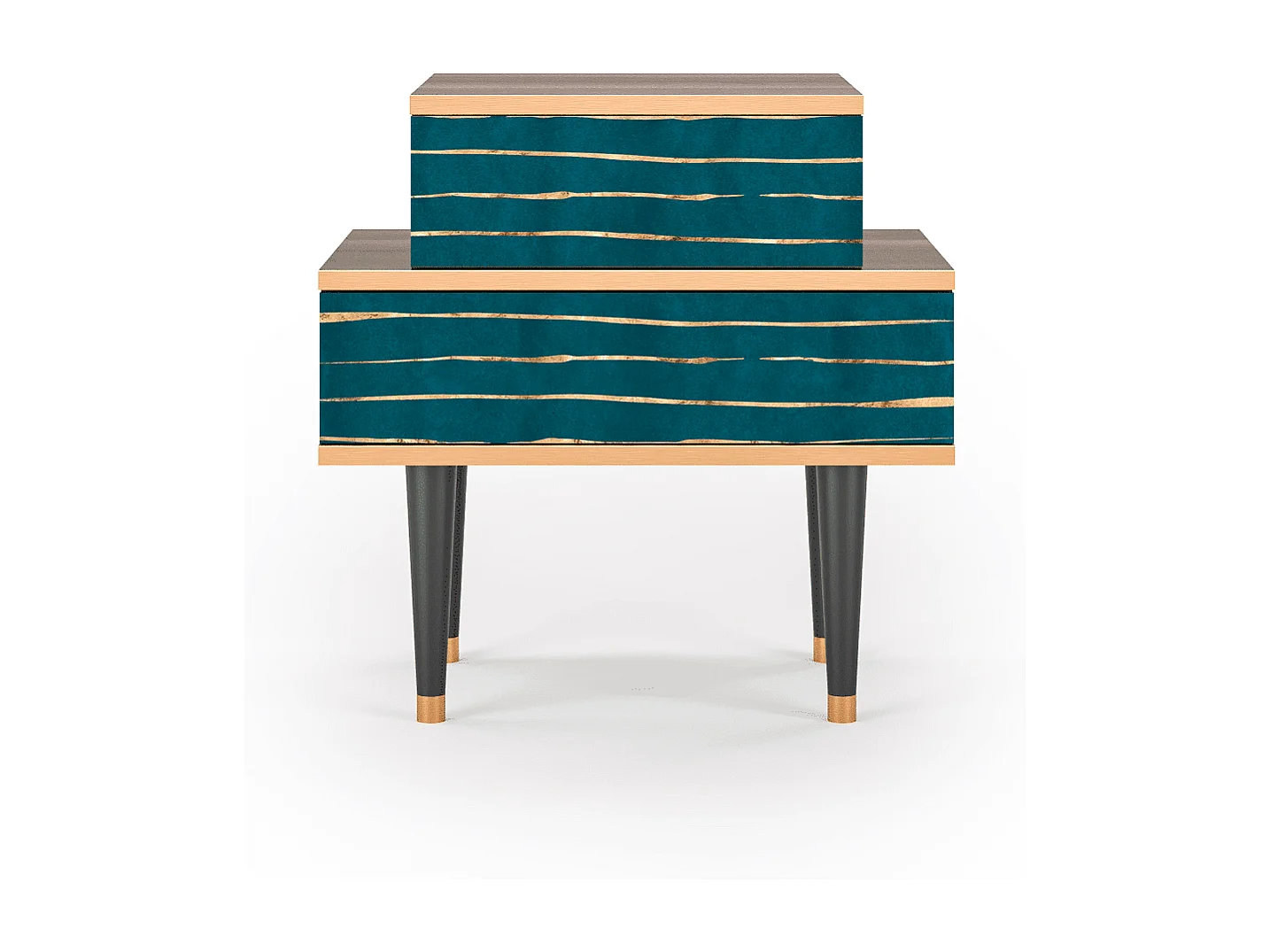 Table de nuit - 58х58х41 cm - NS1 - Ocean Drive, Noyer