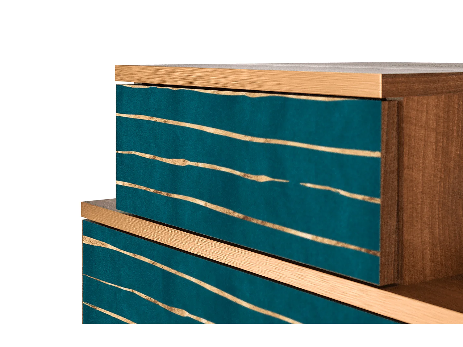 Table de nuit - 58х58х41 cm - NS1 - Ocean Drive, Noyer