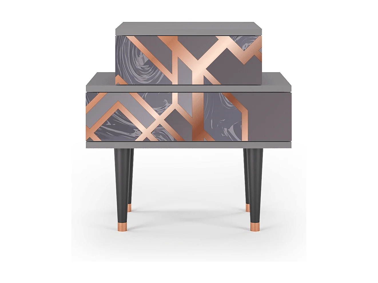 Nachtkastje - 58х58х41 cm - NS1 - Taupe Anatomy, Grijs