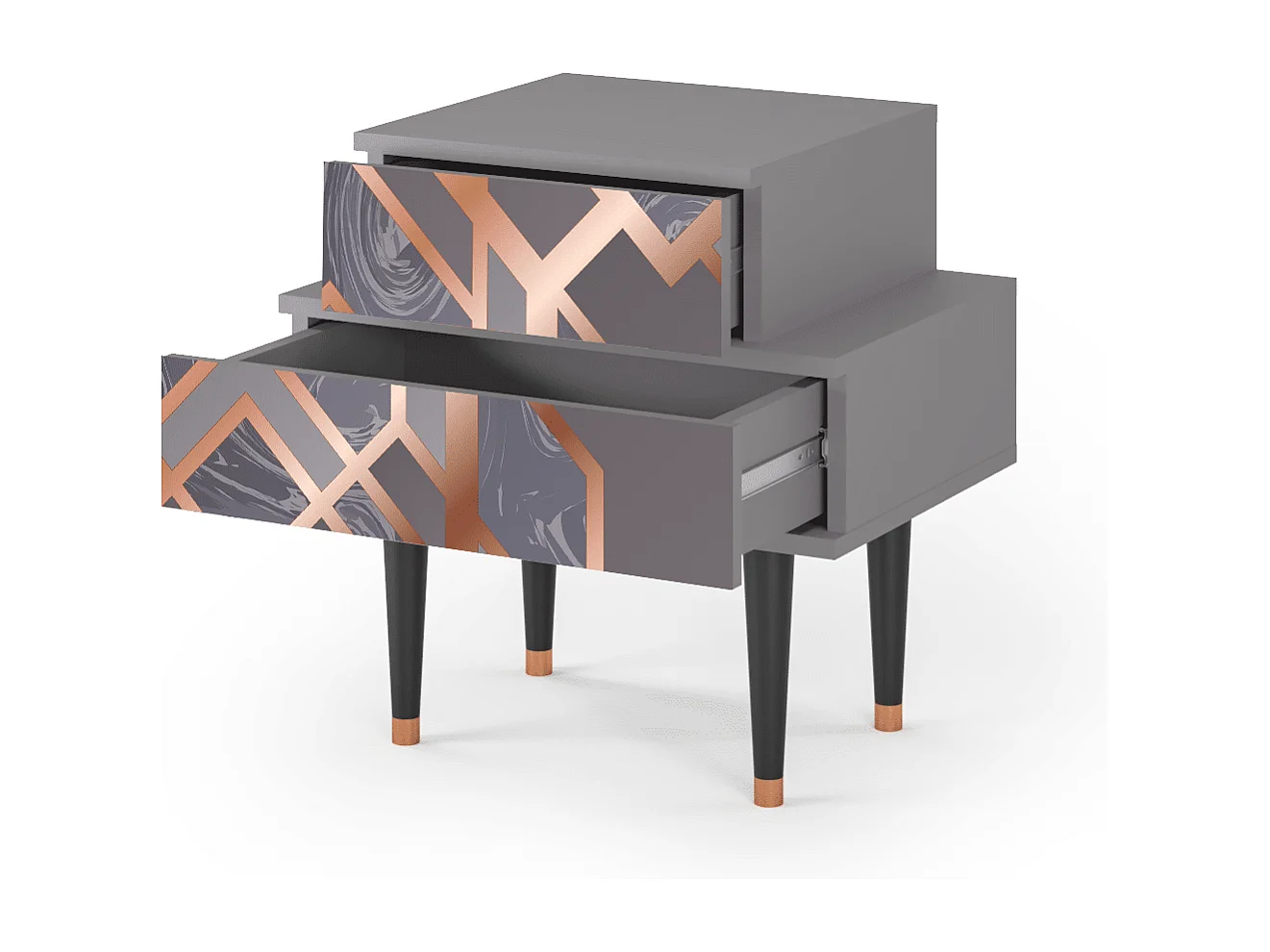 Nachtkastje - 58х58х41 cm - NS1 - Taupe Anatomy, Grijs