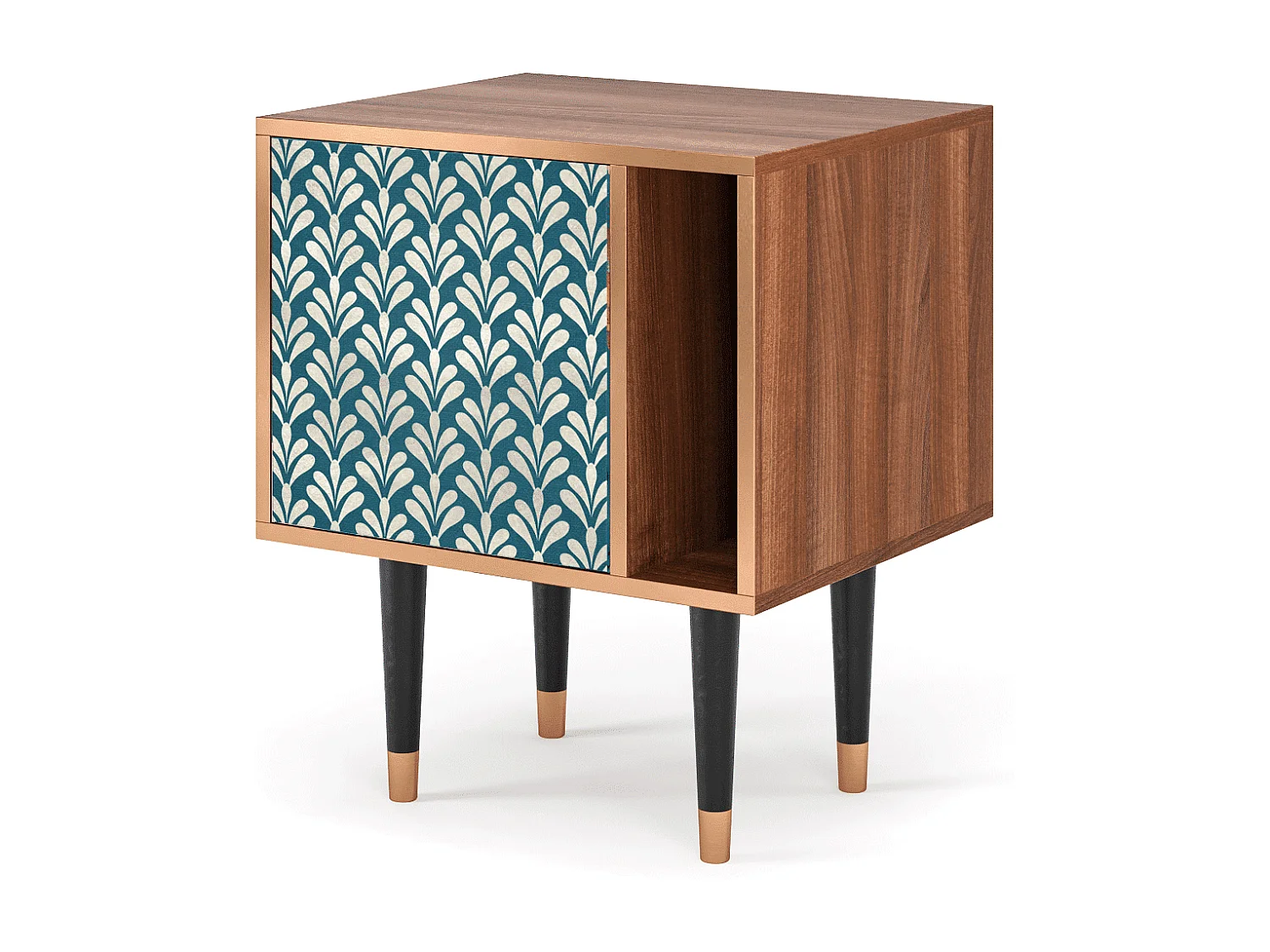 Nachtkastje - 57х69х48 cm - S2 - Milky Tears, Walnoot