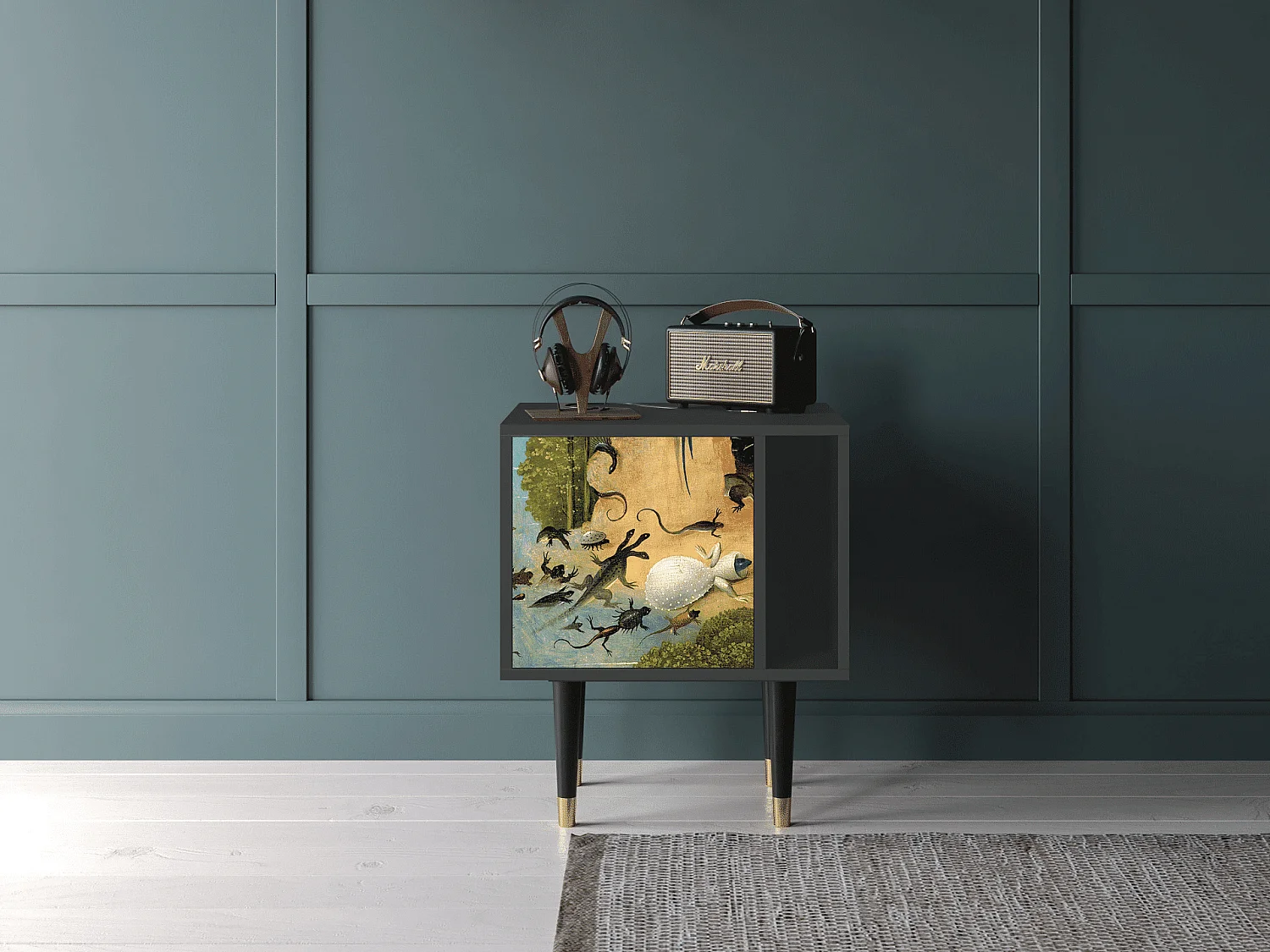 Mesita de noche - 57х69х48 cm - S2 - The Garden by Bosch, Antracita