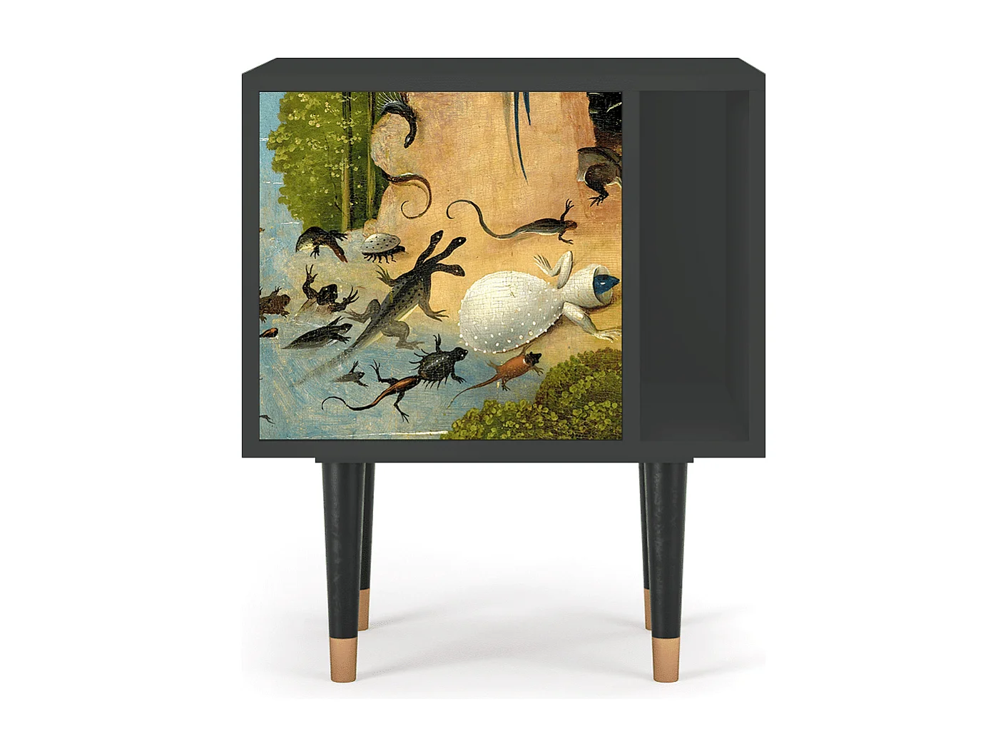 Mesita de noche - 57х69х48 cm - S2 - The Garden by Bosch, Antracita