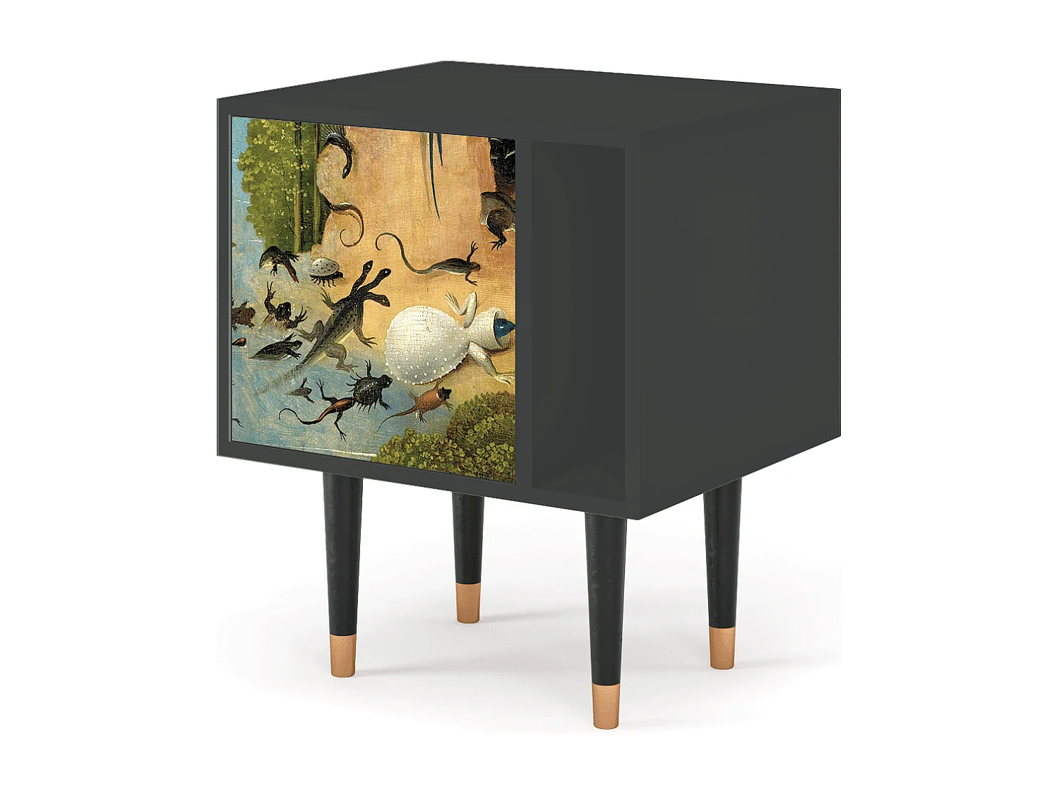 Mesita de noche - 57х69х48 cm - S2 - The Garden by Bosch, Antracita