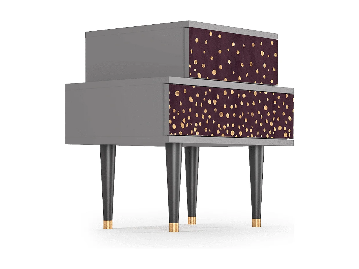 Table de nuit - 58х58х41 cm - NS1 - Glowworms, Gris