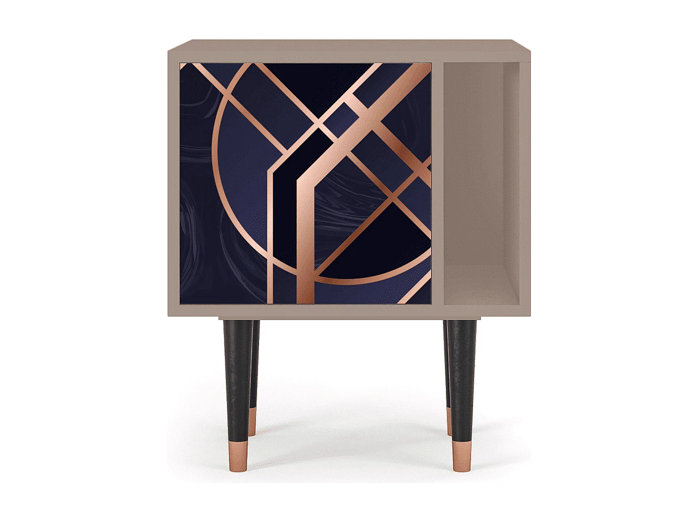 Table de nuit - 57х69х48 cm - S2 - Purple Temple, Latte