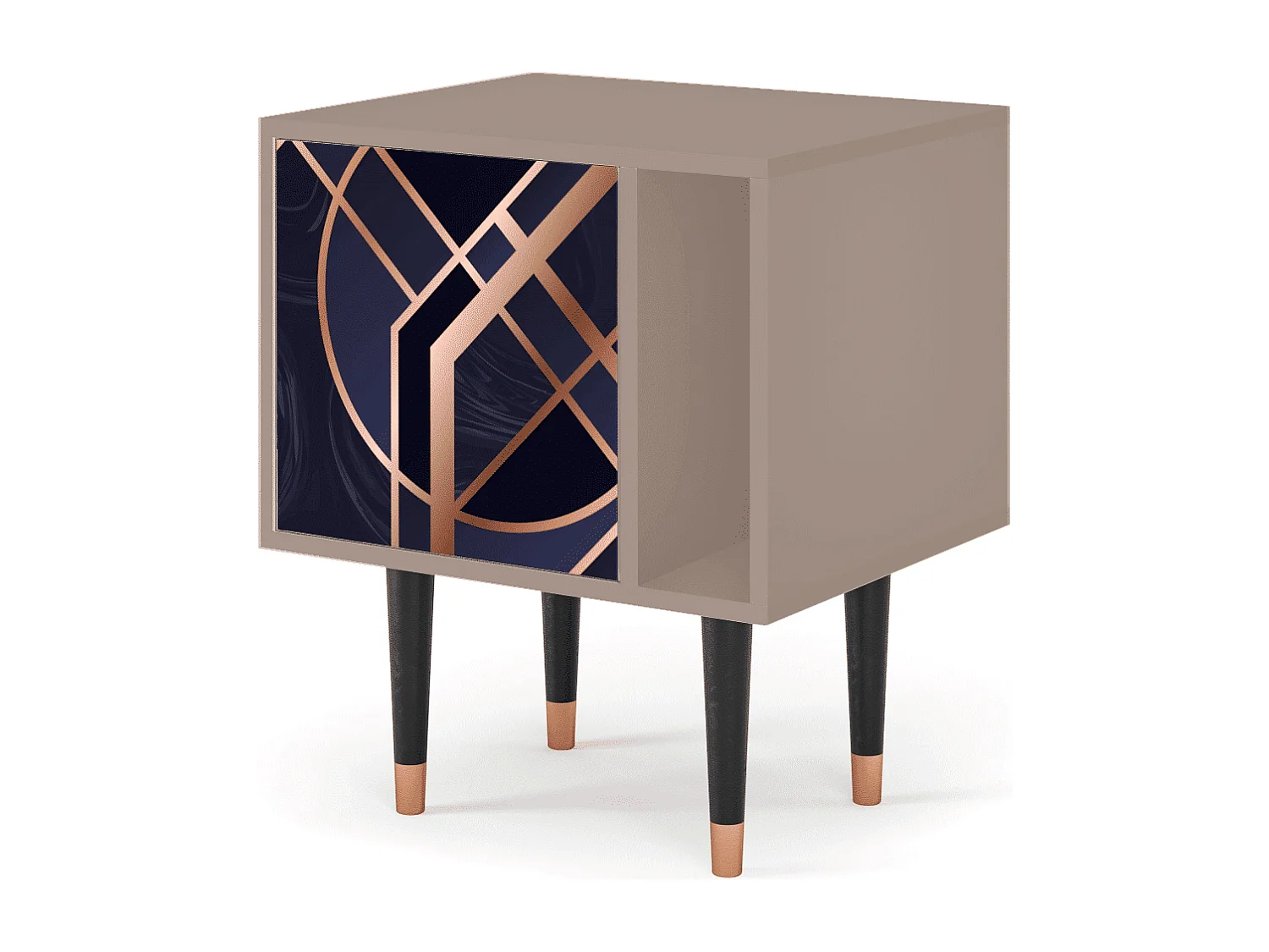 Table de nuit - 57х69х48 cm - S2 - Purple Temple, Latte