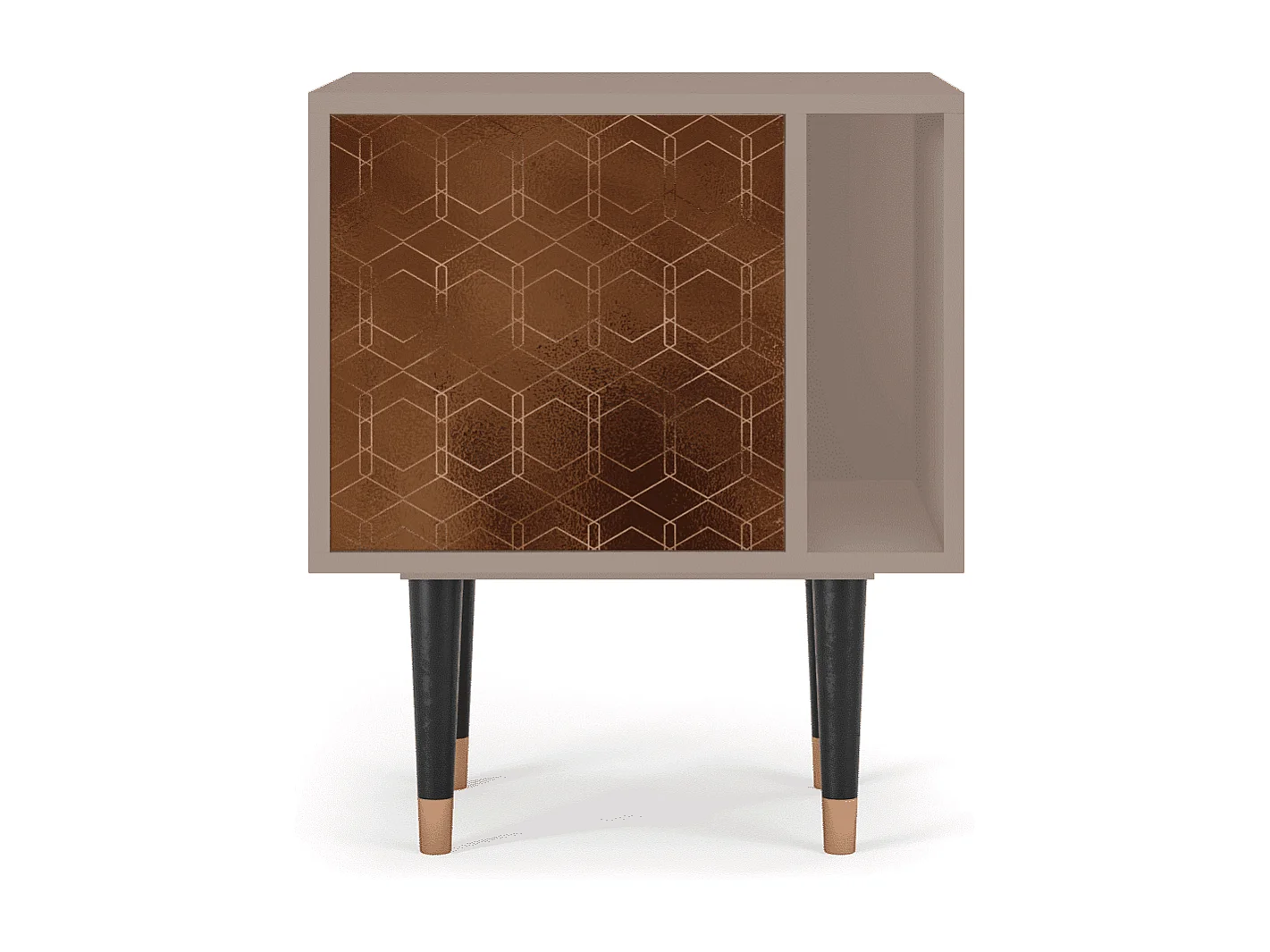Comodino - 57х69х48 cm - S2 - Chocolate Bar, Latte