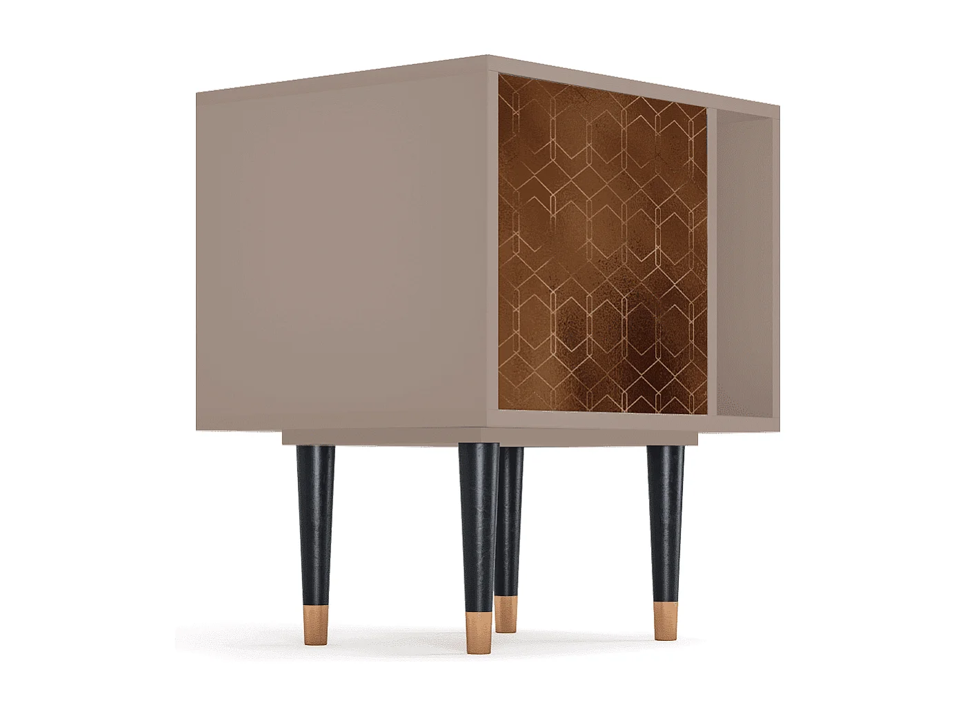 Comodino - 57х69х48 cm - S2 - Chocolate Bar, Latte
