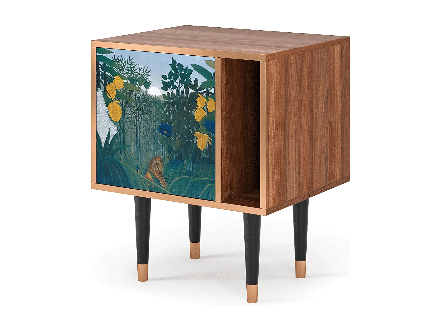 Table de nuit - 57х69х48 cm - S2 - The Repast of the Lion, Noyer