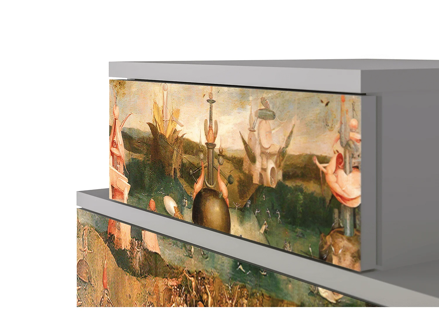 Table de nuit - 58х58х41 cm - NS1 - Garden of Delights , Gris