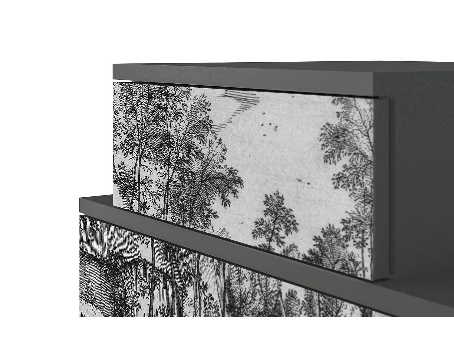 Criado-mudo - 58х58х41 cm - NS1 - Village Road, Antracite