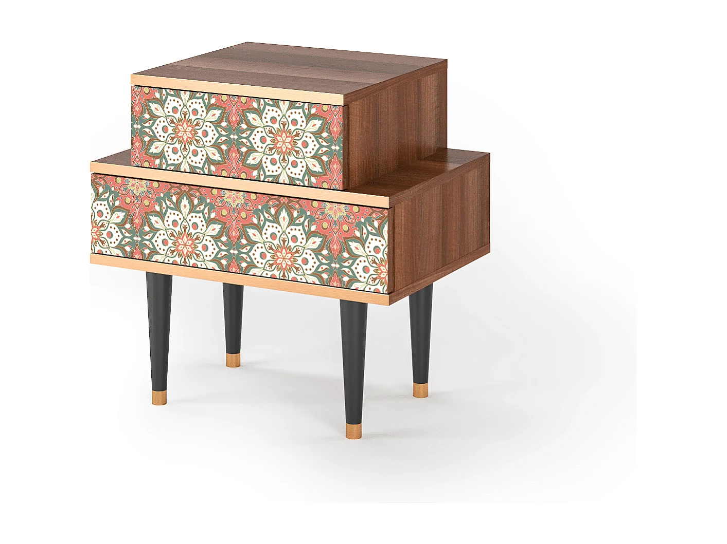 Table de nuit - 58х58х41 cm - NS1 - Peach Grove, Noyer