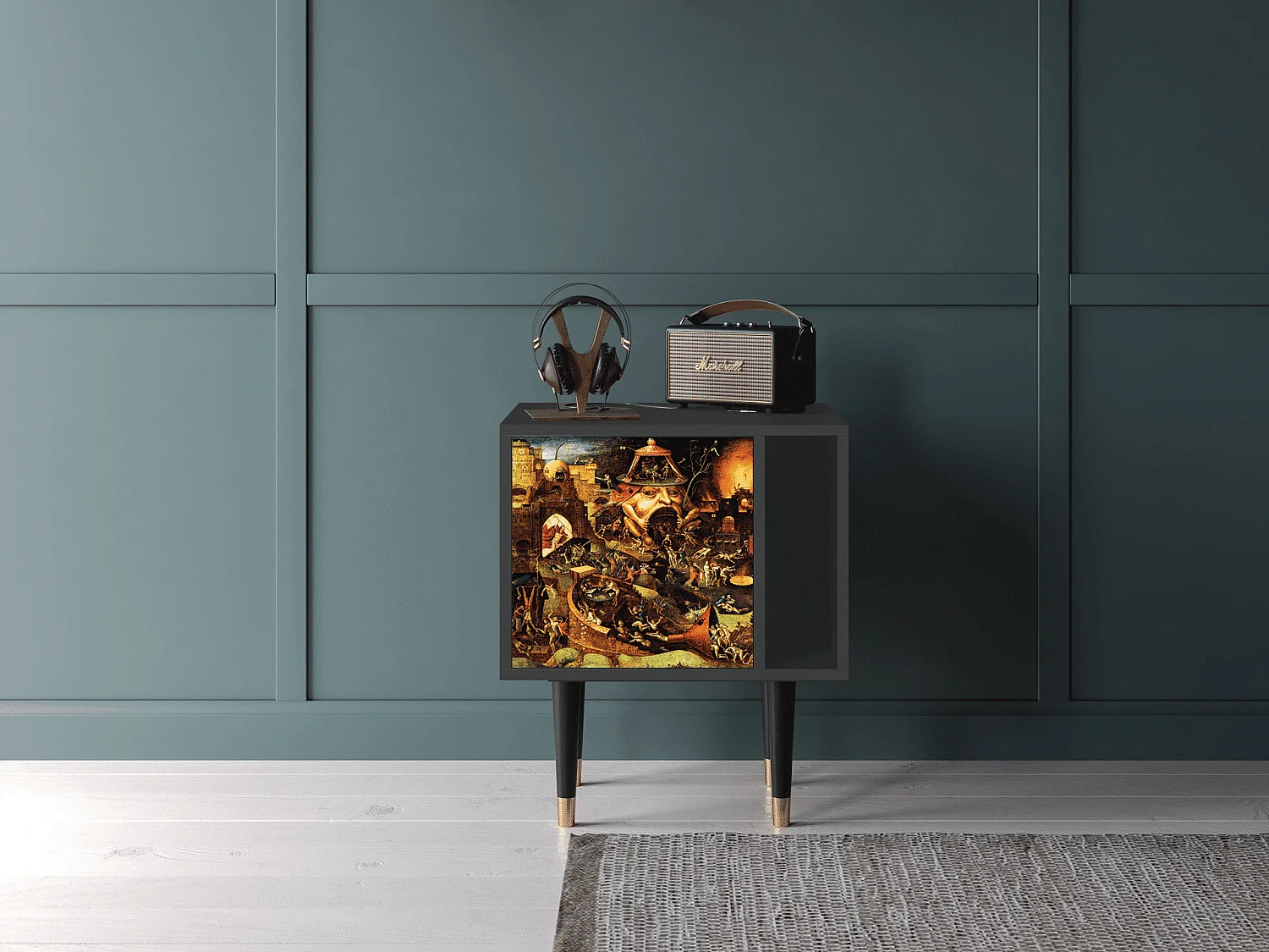 Table de nuit - 57х69х48 cm - S2 - Christ in Limbo, Anthracite