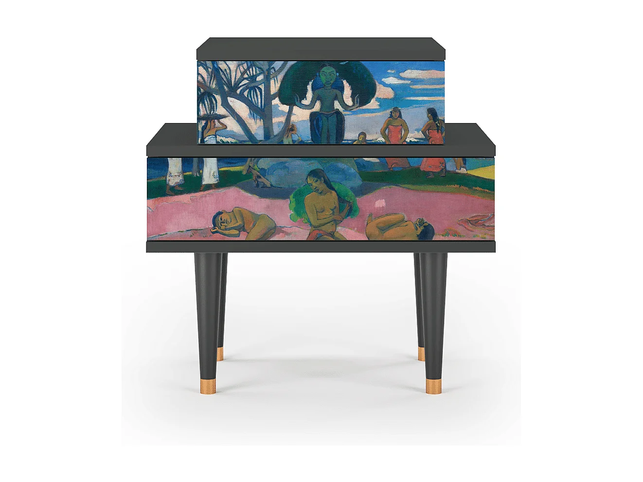 Mesita de noche - 58х58х41 cm - NS1 - Day of the God, Antracita