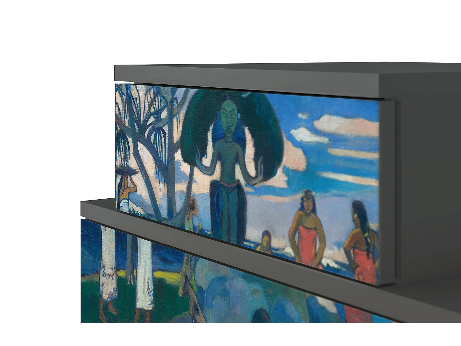 Mesita de noche - 58х58х41 cm - NS1 - Day of the God, Antracita