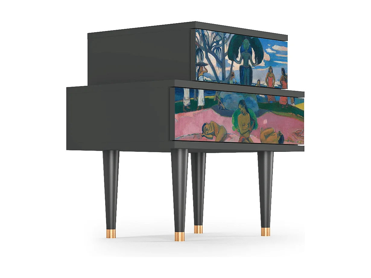 Table de nuit - 58х58х41 cm - NS1 - Day of the God, Anthracite